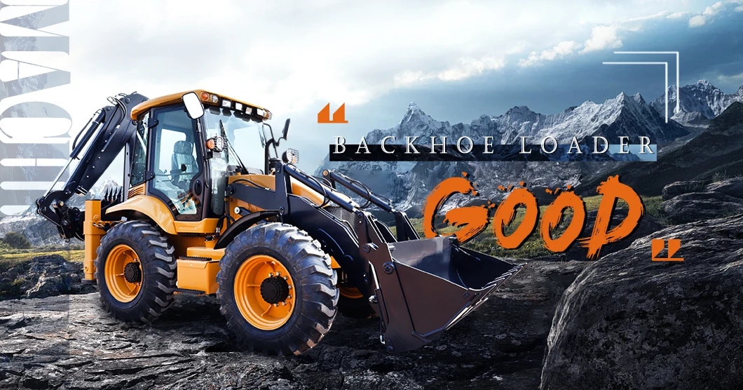 Reducedprice Backhoe Loader 4wd Large Capacity Bucket Front Digging