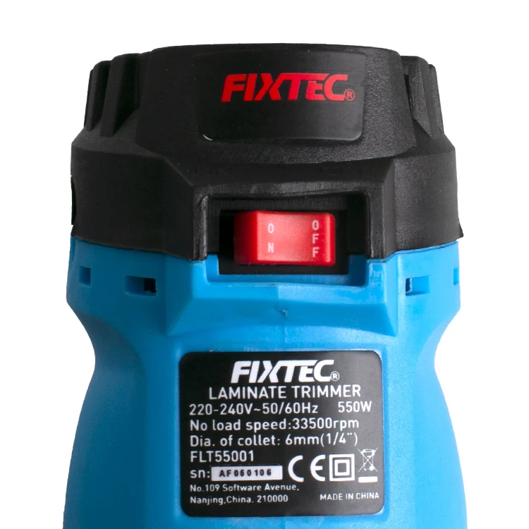 FIXTEC Power Tools 6mm Collet Electric Trimmer Electric Wood Carving Tools