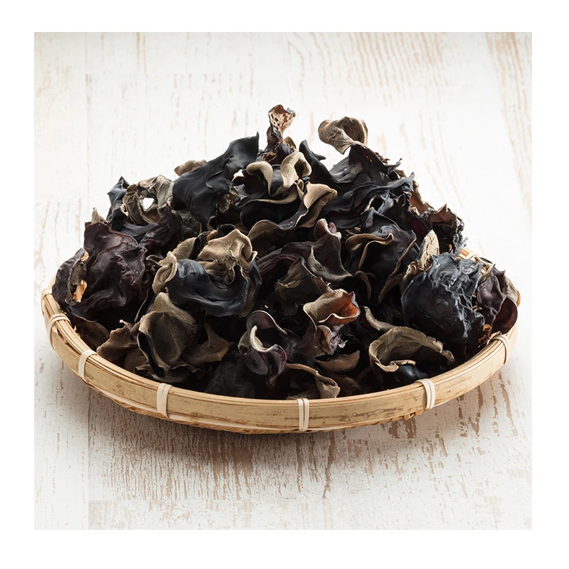 Elegant Texture Black Edible Mushrooms Whole Dried Cloud Ear Fungus