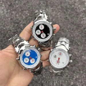 Vintage Y2K Millennium Watch Special-Shaped Retro Fashion Three-Eye Judge Timing Watch for Stylish Wristwatch