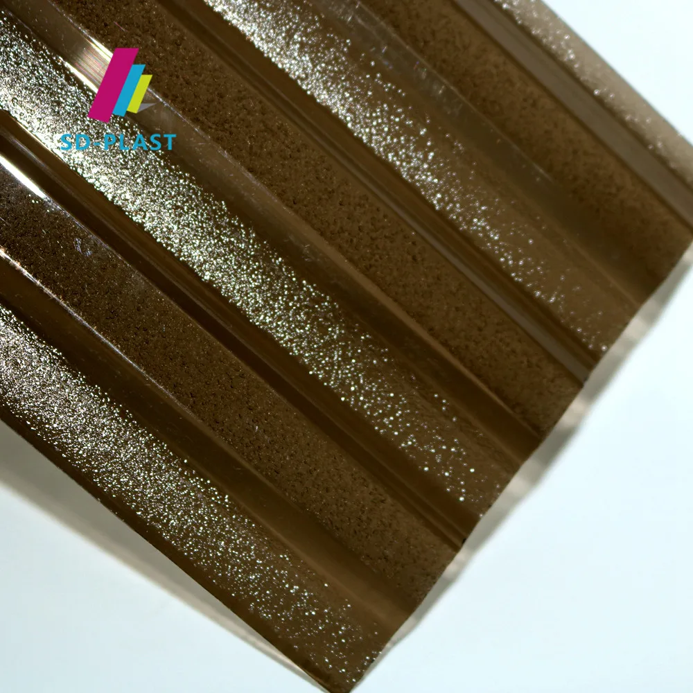 High Impact Strength Lightweight Corrugated Polycarbonate Sheet Transparent Corrugated Roofing Sheet