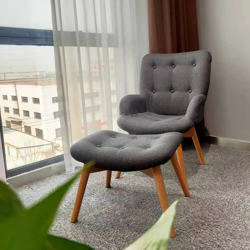 High Back Sitting Furniture Modern Leisure Recliner Sofa Chair Wingback Wing Back Accent Chair Fabric,fabric Modular 100pcs