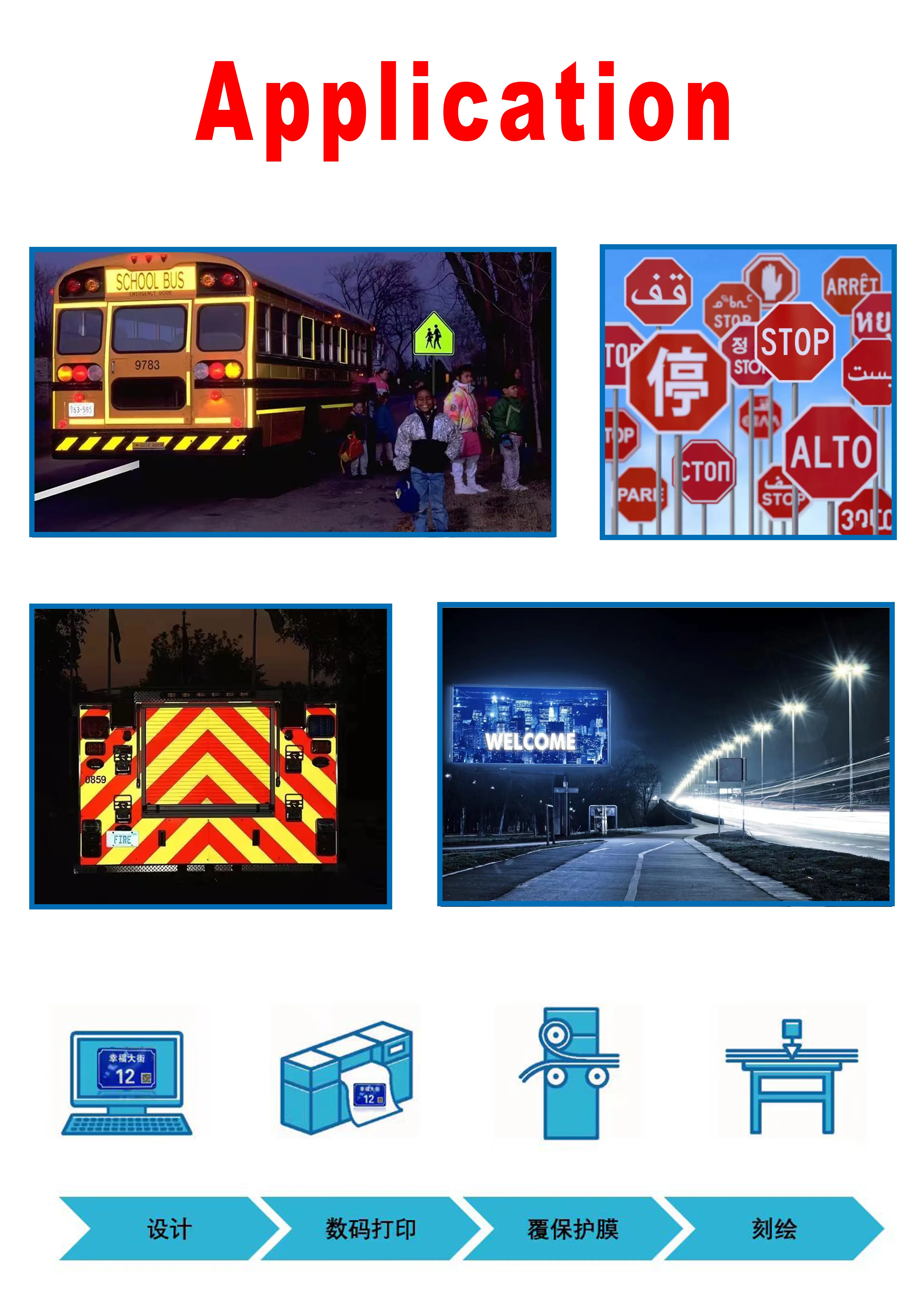 Reflective Material For Road Signs Or Cars Hot Selling Good Quality