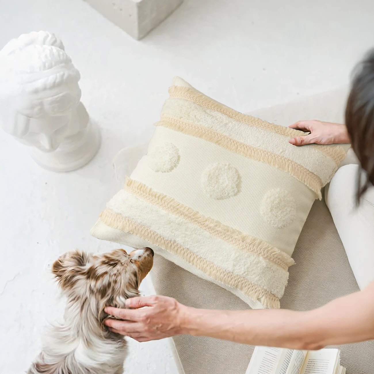 Sofa Cheap Farmhouse Throw Pillows Wholesale Boho Style