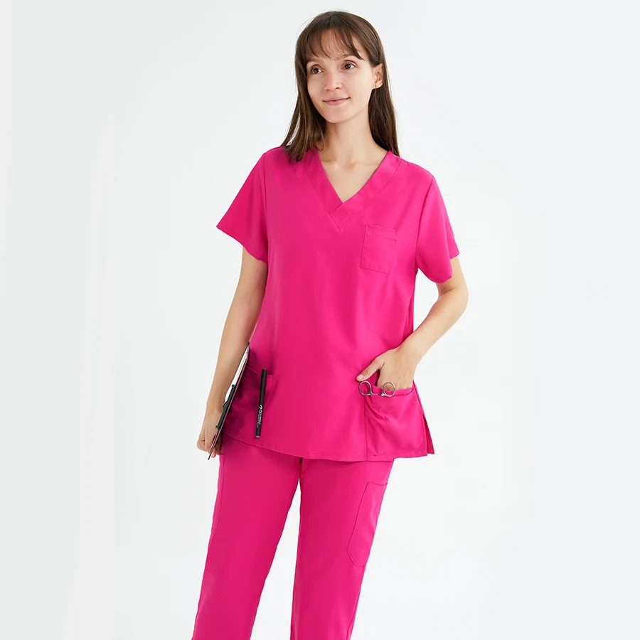 Ropa De Trabajo Ajustada Y Elástica Para Hospital,Uniformes De Manga Larga  Para Enfermeras Y Médicos - Buy Enfermera Uniformes,Médico Uniformes, Uniformes Exfoliantes Product on 