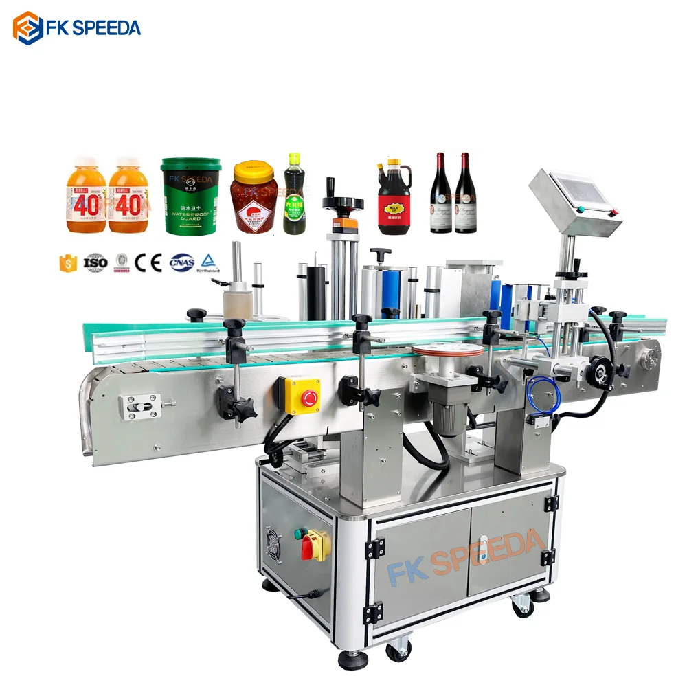Wholesale Price Labeling Machine for Plastic Bottles Glass Bottle Jar Round Bottle Automatic Labeling Machine