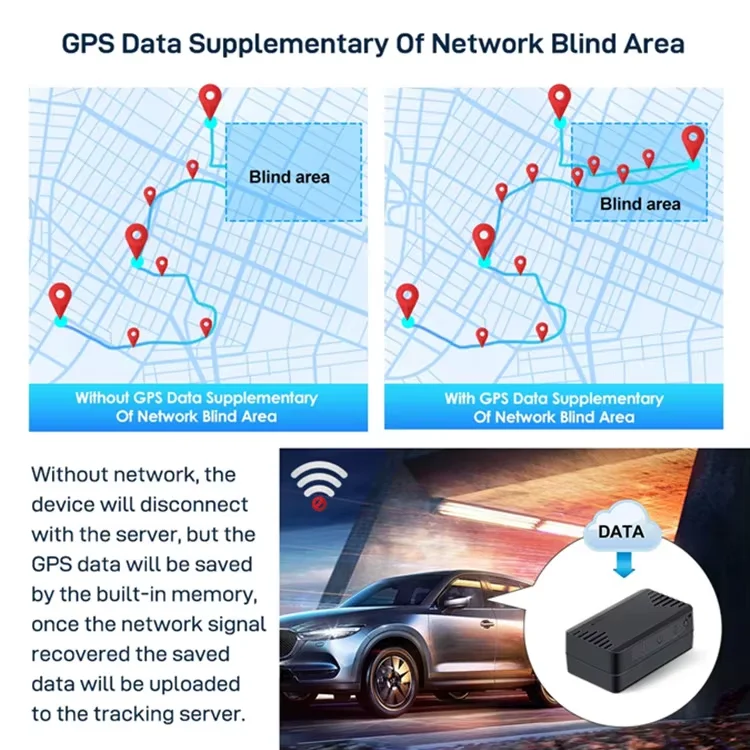 Беспроводной перезаряжаемый длинный аккумулятор для мотоцикла магнитный автомобильный GPS-трекер транспортного