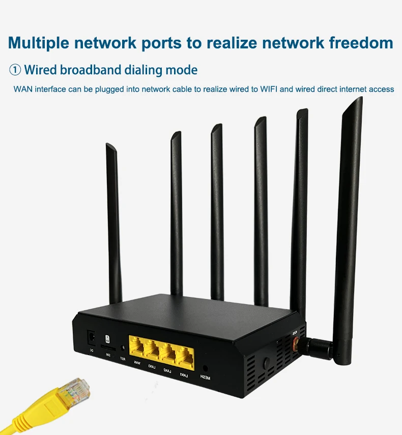 4g Lte Router Modem 1200mbps 4g Lte Router With Sim Card Slot Outdoor ...