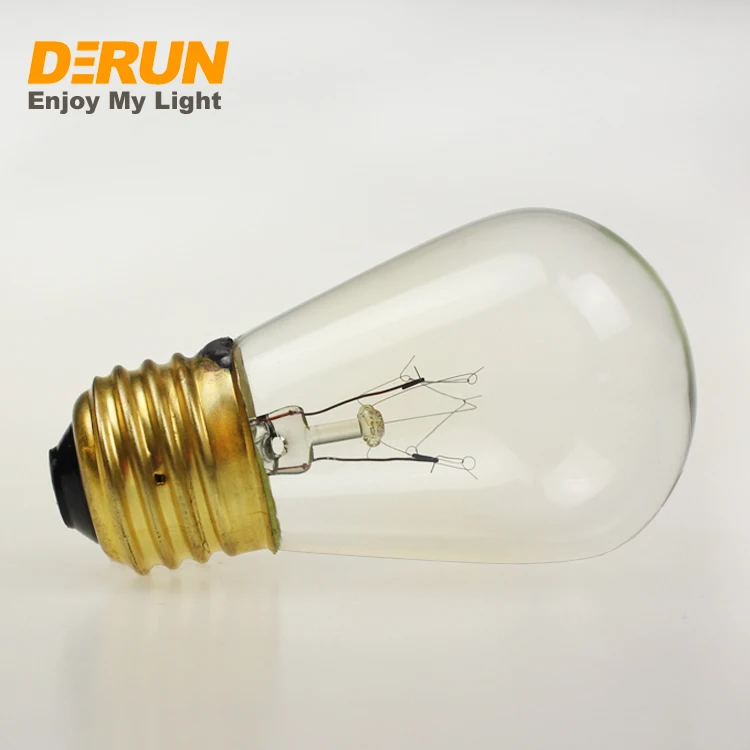 Wholesale S14 11w Bulb Patio String Light replacement bulb Vintage Incandescent Edison Glass Lamp , INC-S14
