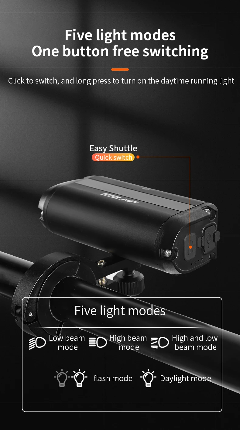 Eos610 New Night Cycling Road Bike Led Light Waterproof Rechargeable