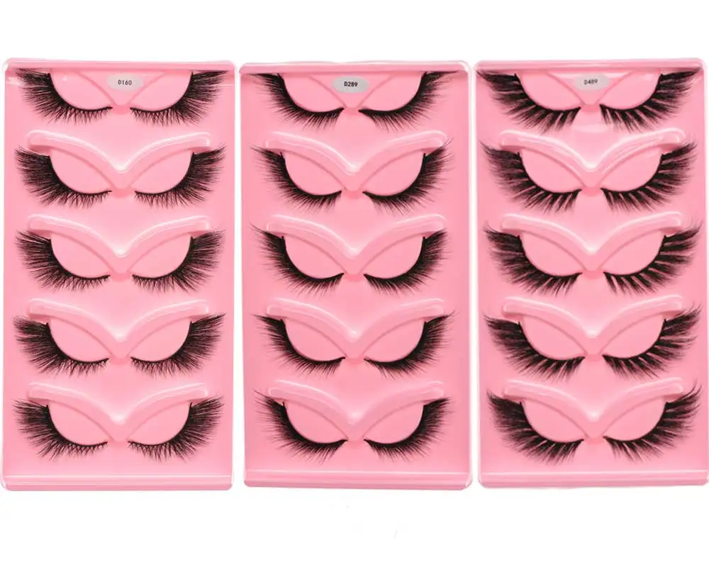 New Winged Cat Eyelashes New Strip False Eyelashes Cat Eye Lashes 3d ...