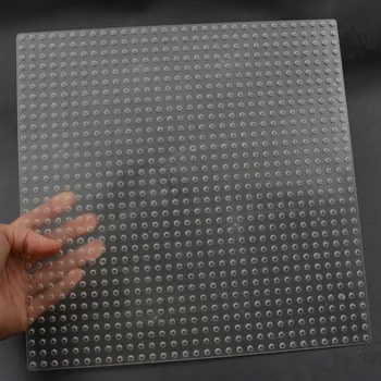 Diy Educational Plastic 32x32 Dots Plates Building Blocks Assemblage Construction 16x16 Transparent Figures Baseplate
