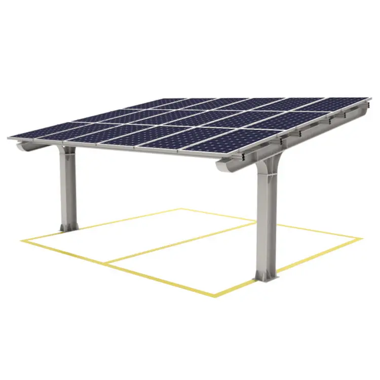 Custom Aluminium Residential Solar Panel Carport Structure Mounting ...