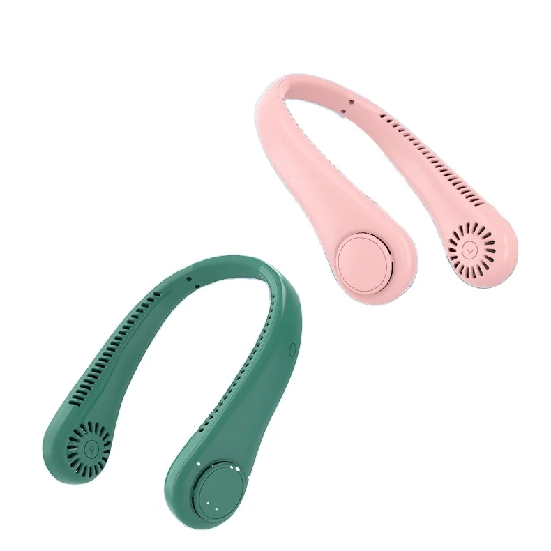 Новый стиль, Электрический вентилятор с USB зарядкой, портативный подвесной маленький вентилятор на шею, Бесконтактный мини-вентилятор для занятий спортом