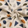 Abstract Geometric Printed Cotton Knit Jersey