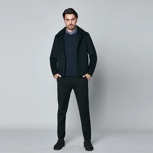 Hot Sale Fashion Casual Men's Winter 100% Wool Coats and Jackets with Pockets