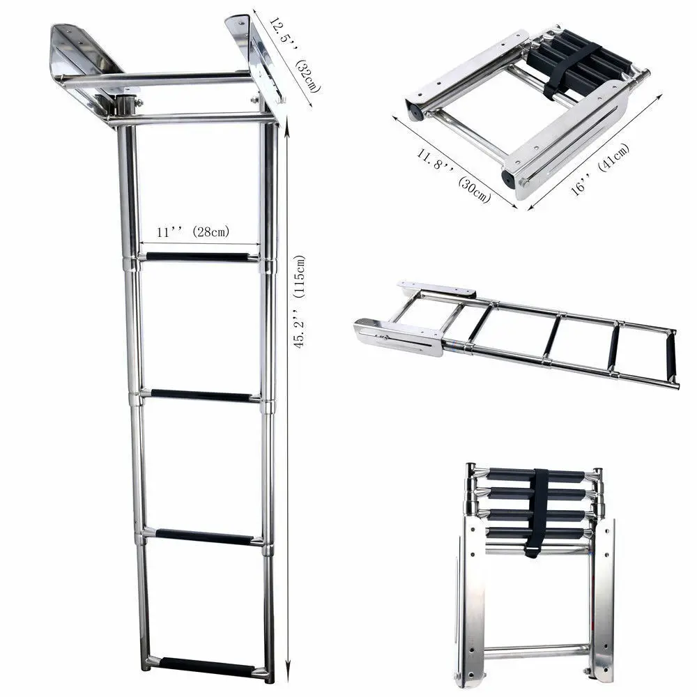 Boat Telescoping Ladder/heavyduty Ladder/ Folding Ladder 3 And 4 Step