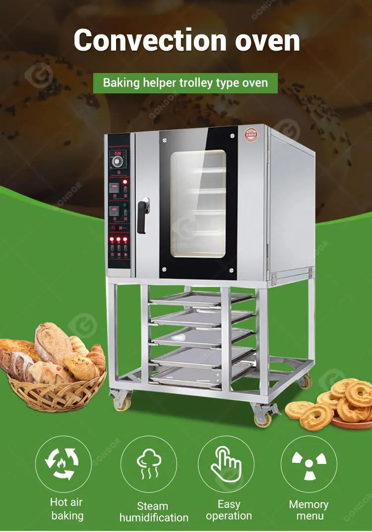 Commercial Convection Water Clean Bread Cheapest Pastry Oven Modular with Digital Contrils for Pastry Price