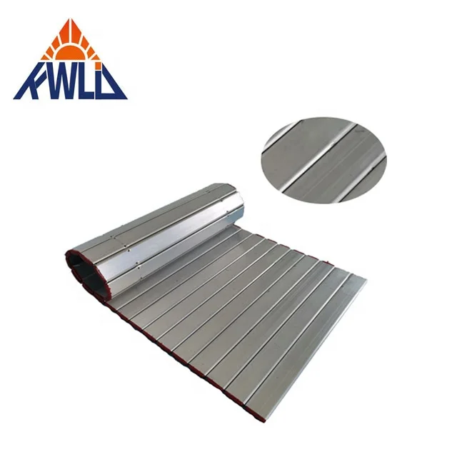 Aluminium Roller Shutter Cover for CNC Lathe Machines Rolling Curtain Machine Retractable Guard Shield Mixed Direction Installed