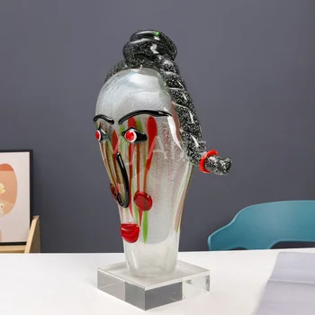 Picasso 飾り Picasso Style Large Glass Handicraft Ornaments & Murano