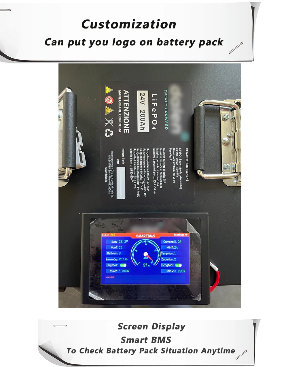 Greflow Oem Golf Cart Battery 48v Lithium Ion 48v 200ah Lifepo4 48v