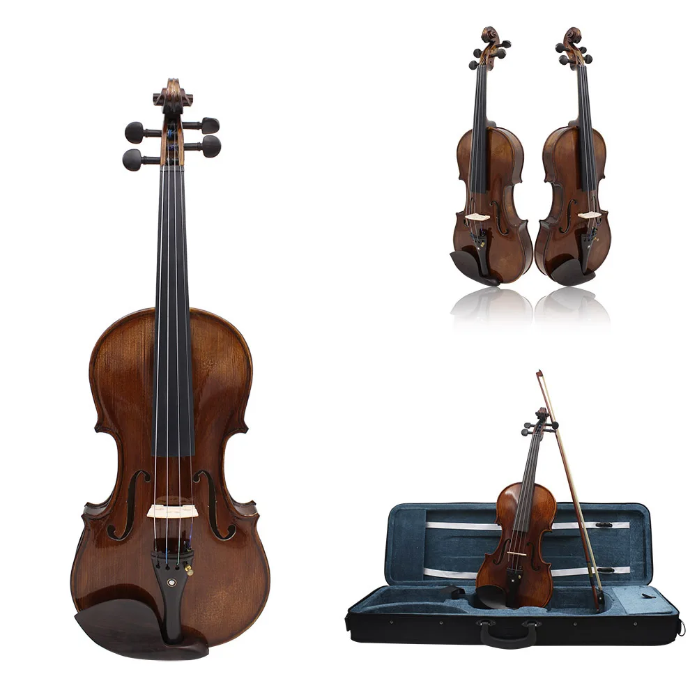 IRIN 4/4 Antique Matte & Bright Handmade Acoustic Violin from Yiwu