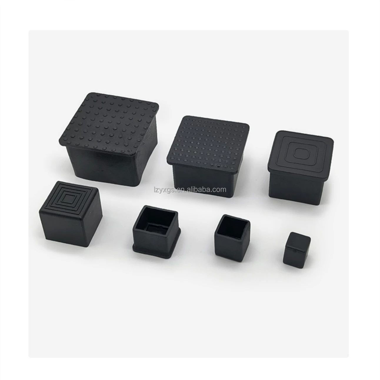 Bouchons Caoutchouc Silicone Noir 2mm-50mm - Lot Embouts Étanchéité Anti-poussière (10 PCS)