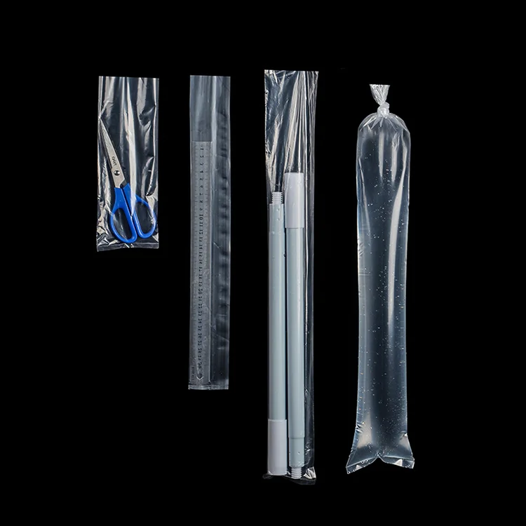 Factory Custom Transparent Inflatable Oxygen Bag Plastic Live Fish Shipping Air Packing Bags
