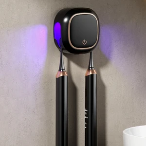 Dual UV Toothbrush Sterilizer Holder New Design Electric Wall-Mounted ABS Covered Multi-Purpose Teeth Whitening Accessory Type-C