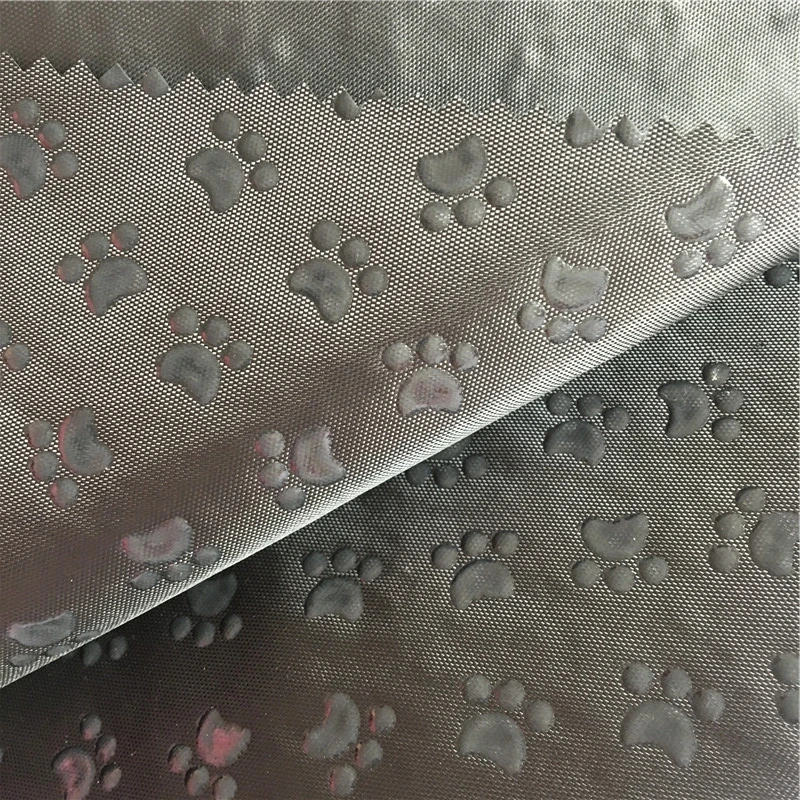 PVC Anti-slip Resistant Silicone Paw Dogs Coated Print Non-slip Non slip Fabrics