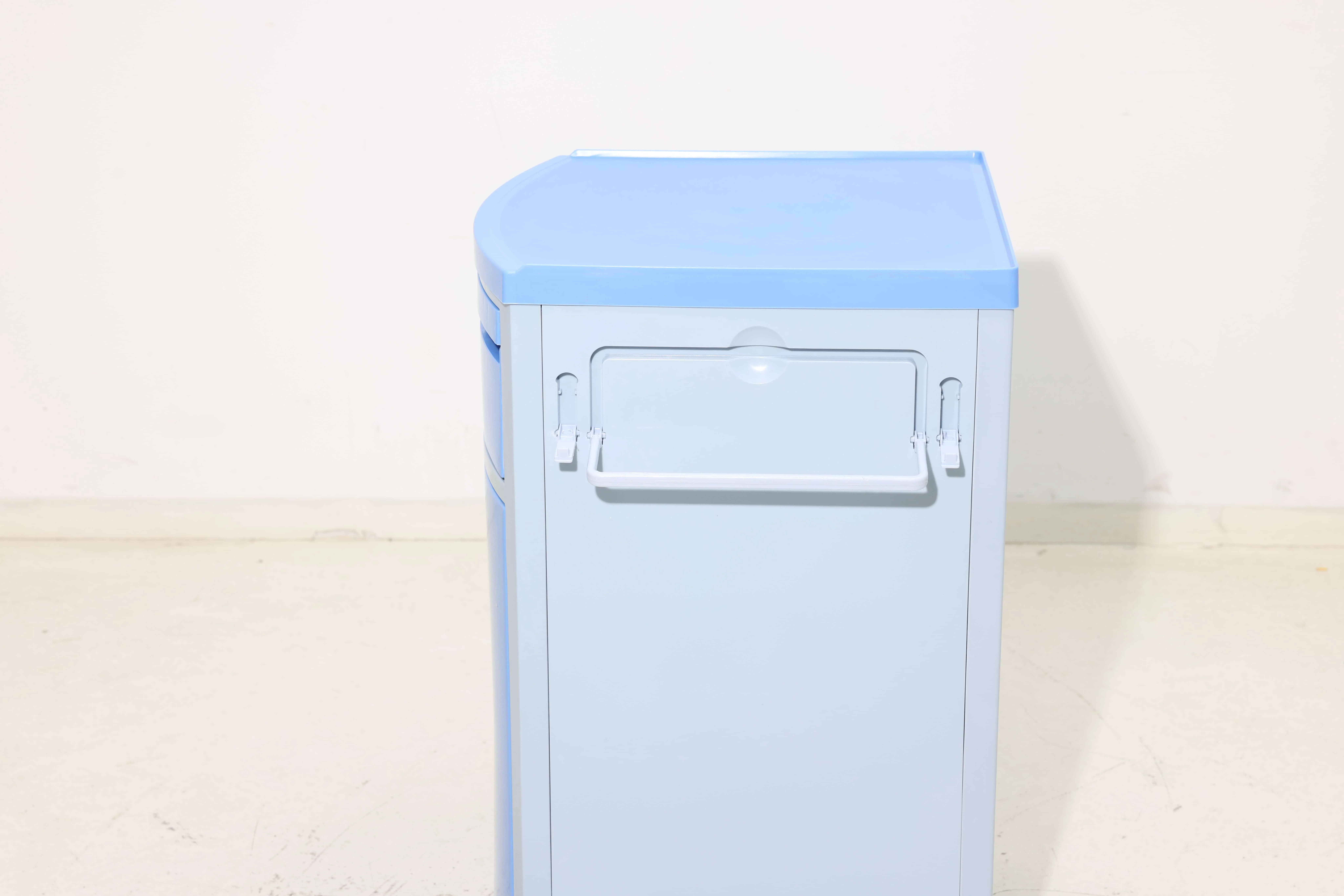Modern ABS Hospital Bedside Cabinet Thermometer Slots Foldable Accessories Lock for Patient Rooms Hotels Schools Supermarkets 6