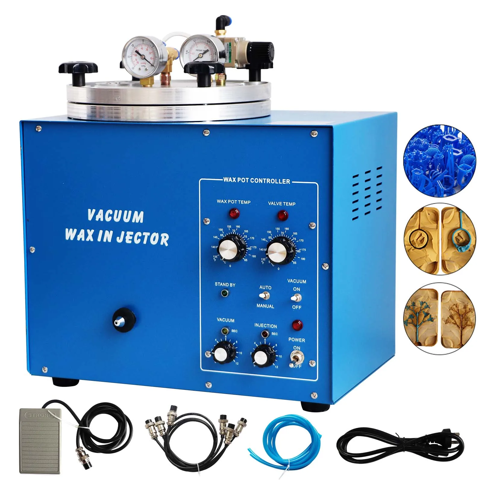 High Precision Jewelry Casting with Stainless Steel Wax Injector