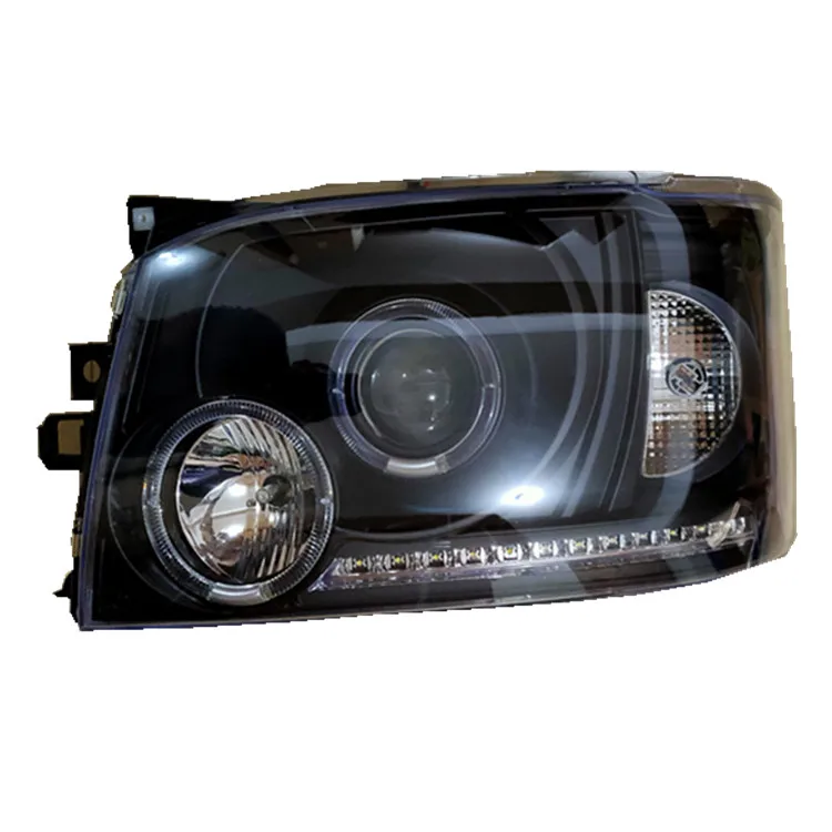 LED Headlights for Hiace 2005-2009 Modified Head Lamp Included Lens Angel Eye LED Headlights
