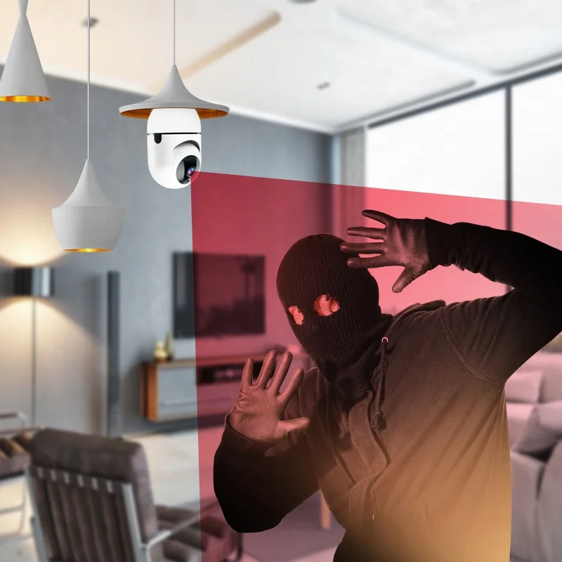 Sunivision Factory Direct Sale Showmo Ip Security Light Wifi Cctv 360 Degree Icsee Vr Panoramic With 360 Small Bulb Camera