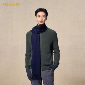 Winter Long Woven Cashmere Scarves for Men and Women with Customizable Size and Logo Printed Design