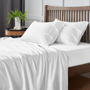 OEKO-Tex Ultra Smooth Lyocell Bamboo Duvet Cover 100%  Bamboo  Queen Bed Set Sheets