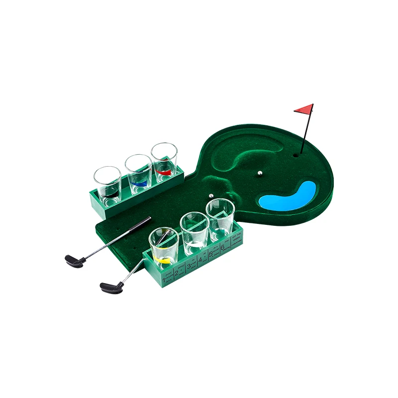 golf shot glass drinking game set