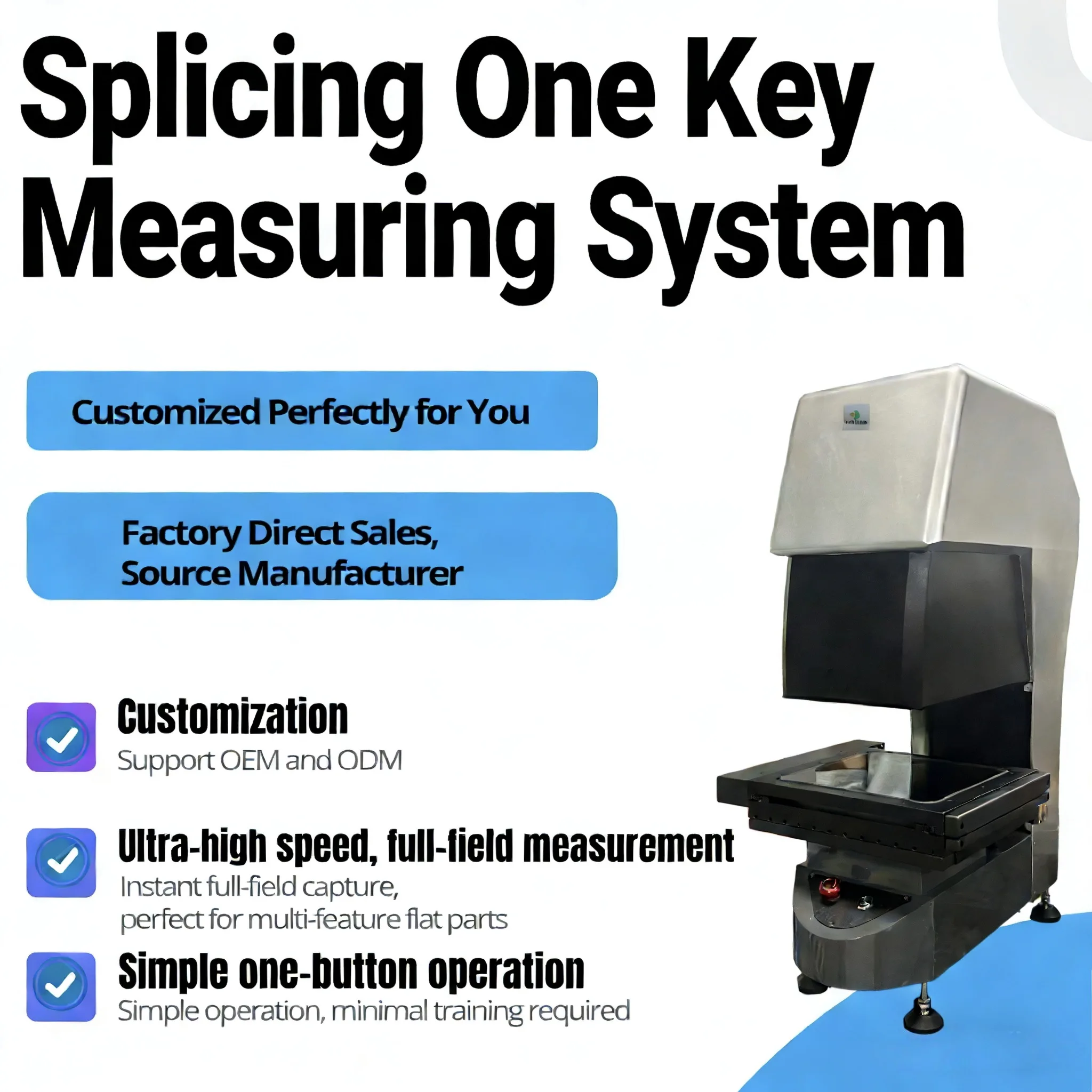 High-Speed VMQ-2422C Measuring System With Color CCD Camera details