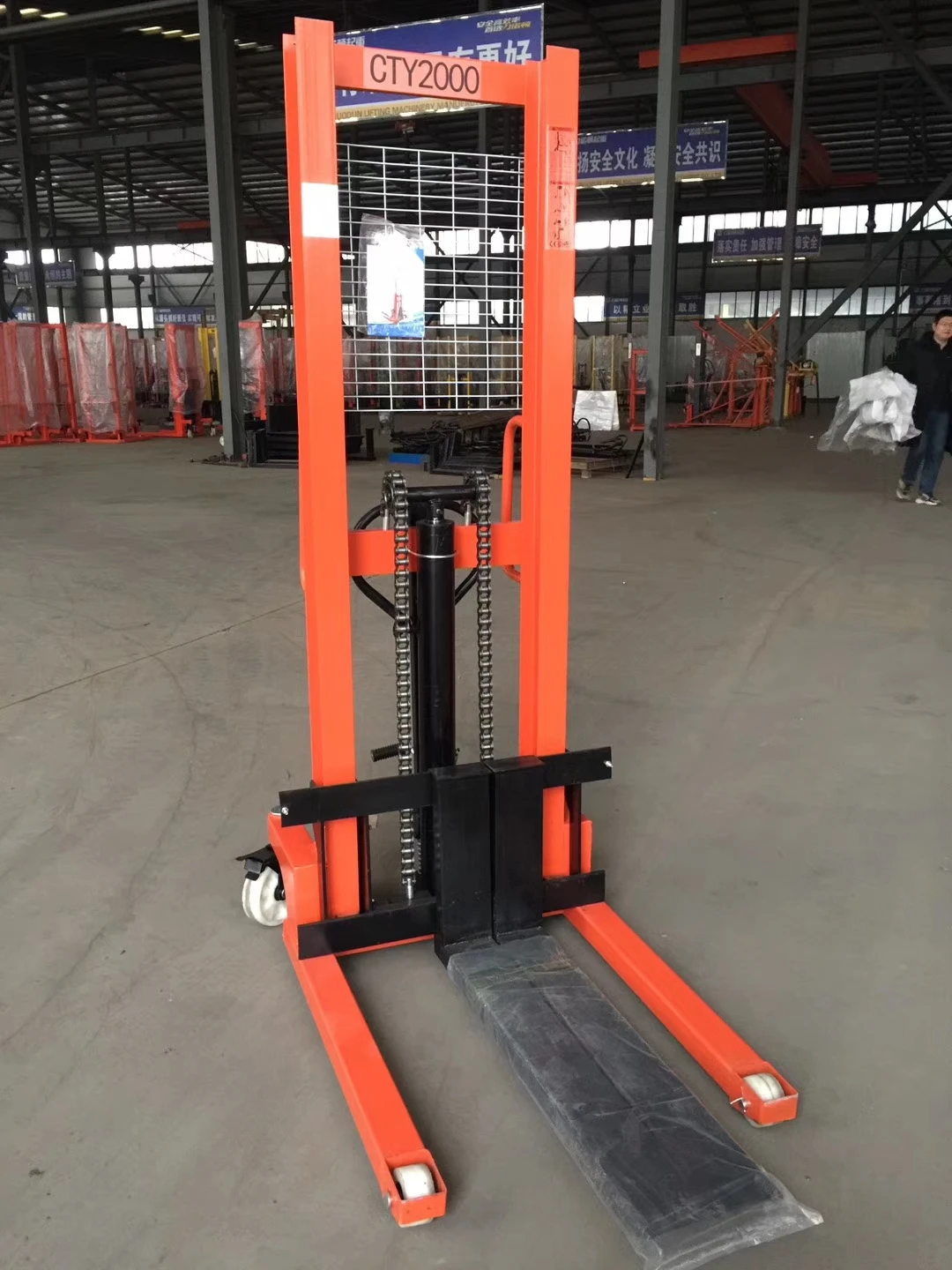 Mini Hydraulic Lifting Manual Hand Pallet Portable Stacker