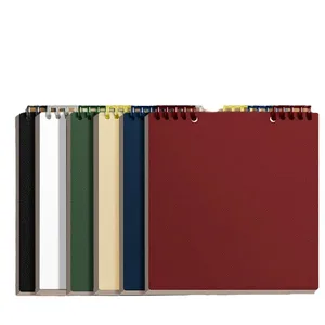 Fresh A6 Vertical Flip Diary Simple Grid Planner Square Loose-Leaf Notebook Hardcover Leather Printed Paper Students Office Use