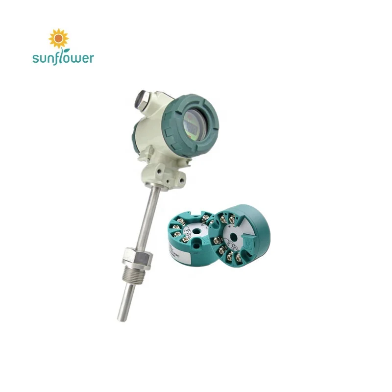 Pt100 Rtd Temperature Transmitter 4 to 20mA with Led Display Indicator