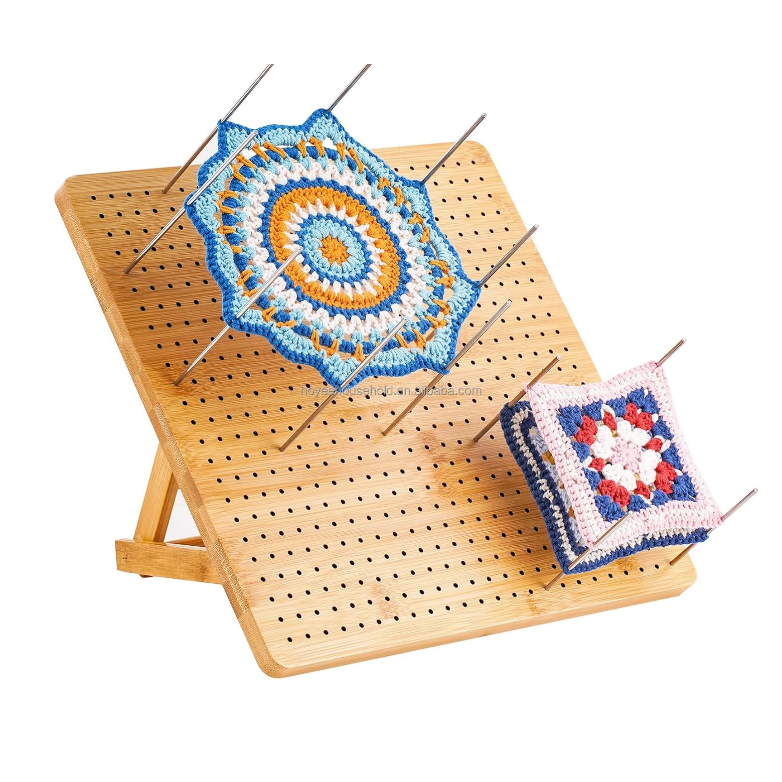 Wooden Crochet Blocking Board 13 Inches Bamboo Blocking Board For ...