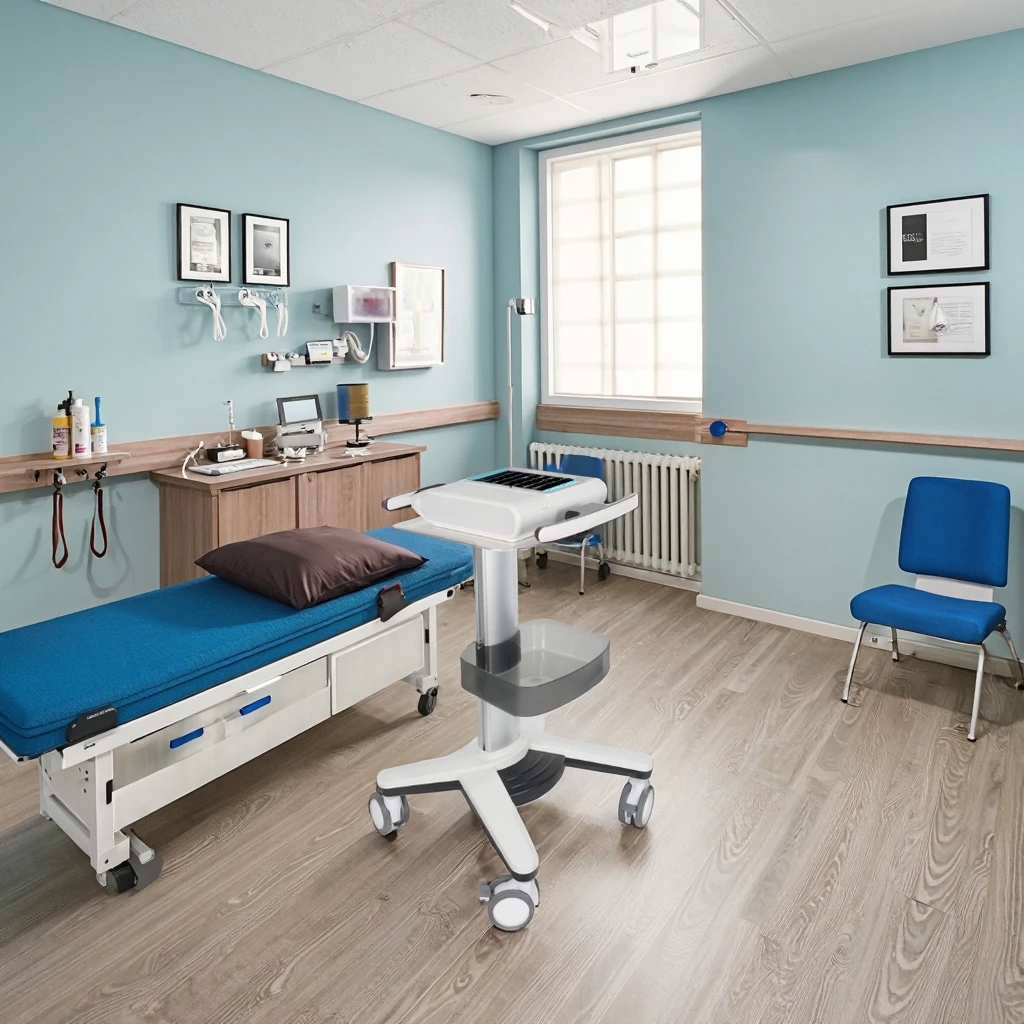 Modern Heavy Duty Cardiac Diagnostic Trolley Aluminum Alloy Frame 4" Locking Wheels Hospital Medical Cart for Hotel Living Room 5