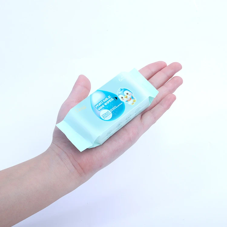 Wash Green Tea Mini Hand Compostable Clean Wet Wipe Small Pocket Size Tissue Sheet Taiwan Bulgaria