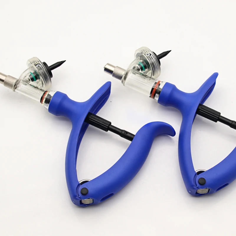 0.1-2ML Automatic Veterinary Vaccine Syringe Automatic Syringe With Four Medicine Bottle Holders