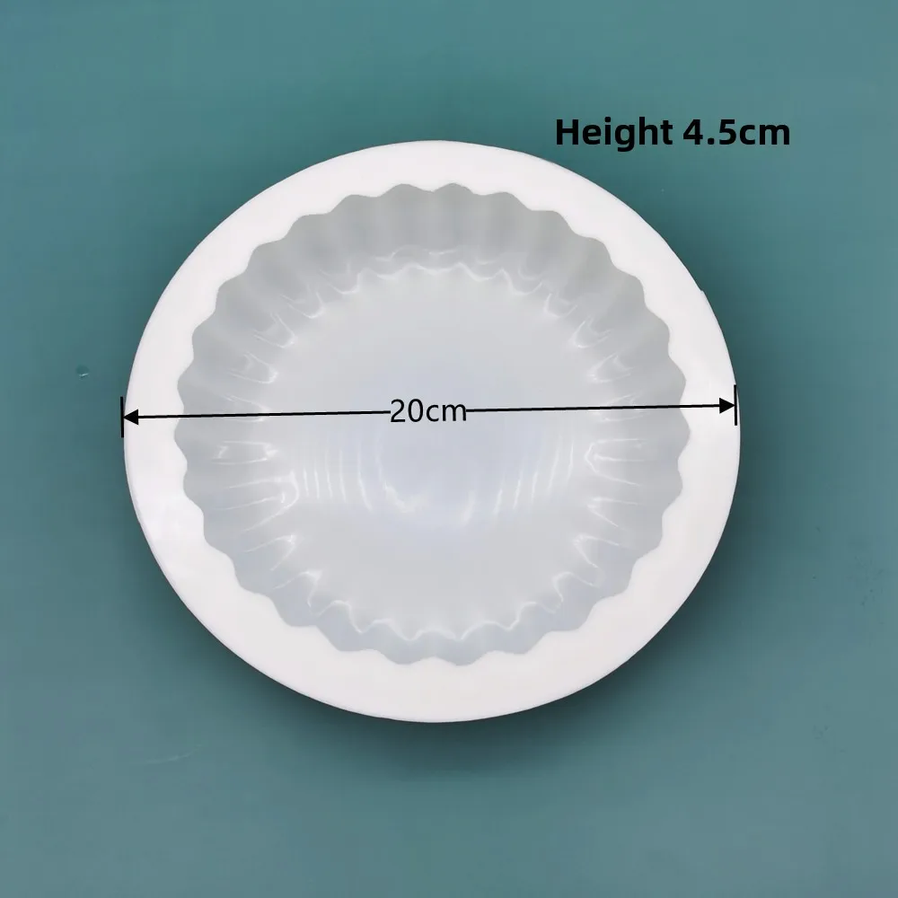 Classic Round DIY Baking Mold White Silicone Cake Tool with Italian Topper and Sugar Mousse Mold manufacture