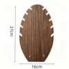 Colgante pequeño ovalado para collar, color madera de nogal, 16*7*27cm.