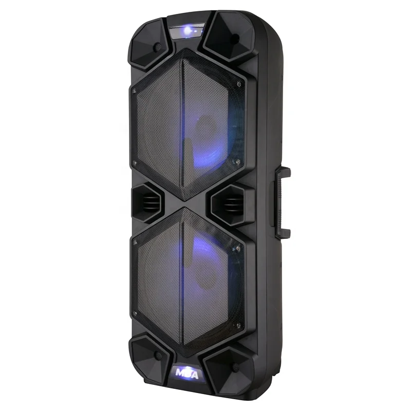 MBA Double 12 Inch  Party Box Speak  Plastic Portable Bt Speakers Authentic pa Portable Bt Speaker