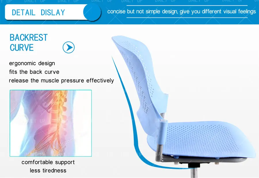 Upholstered Moving Chair with Thin Chair Pads Revolving Adult High Chair Height Adjustable