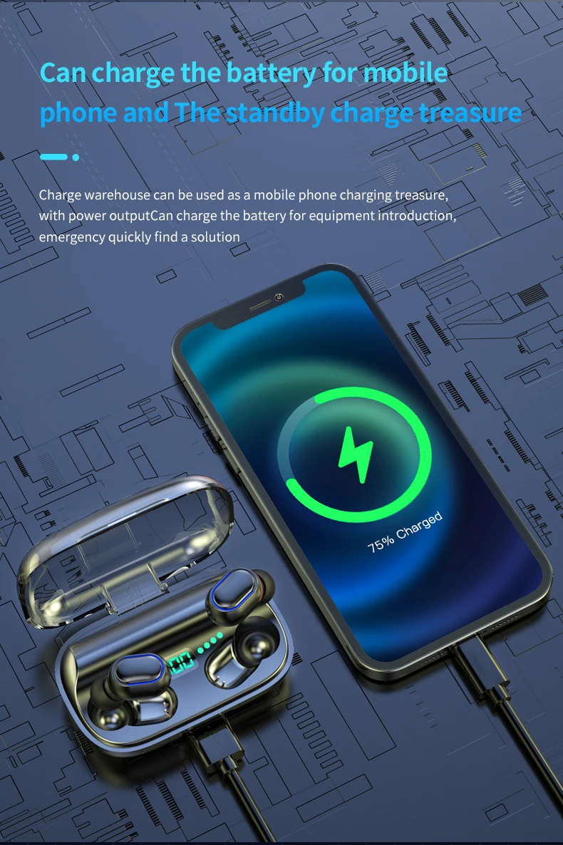 TG11 True Wireless-Kopfhörer TWS Bluetooth-Kopfhörer Gaming